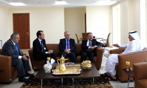 AAU Chancellor receives Jordanian Ambassador to UAE