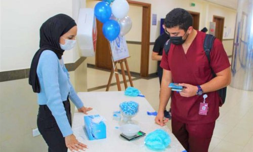 طلبة التغذية يعززون التوعية في يوم السكري