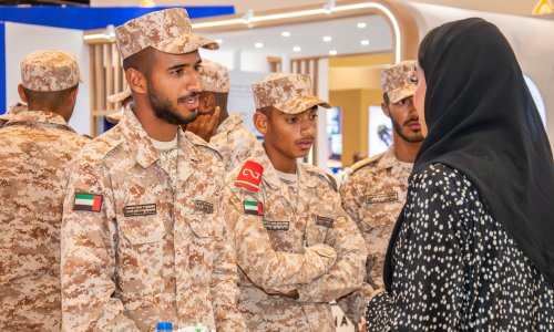 Al Ain University participates in the National Service Career Fair 2024