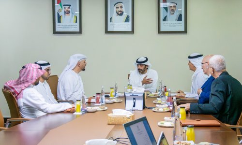 Theyab bin Tahnoon bin Mohammad presides over the Al Ain University Board of Trustees meeting