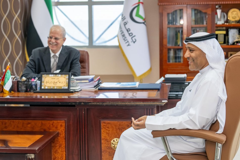 MOU between Khalifa Library and Khorfakkan University Library.